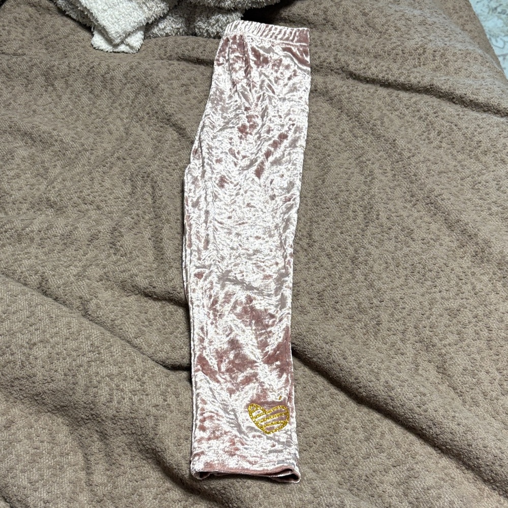 Velvet Pink Kids Leggings